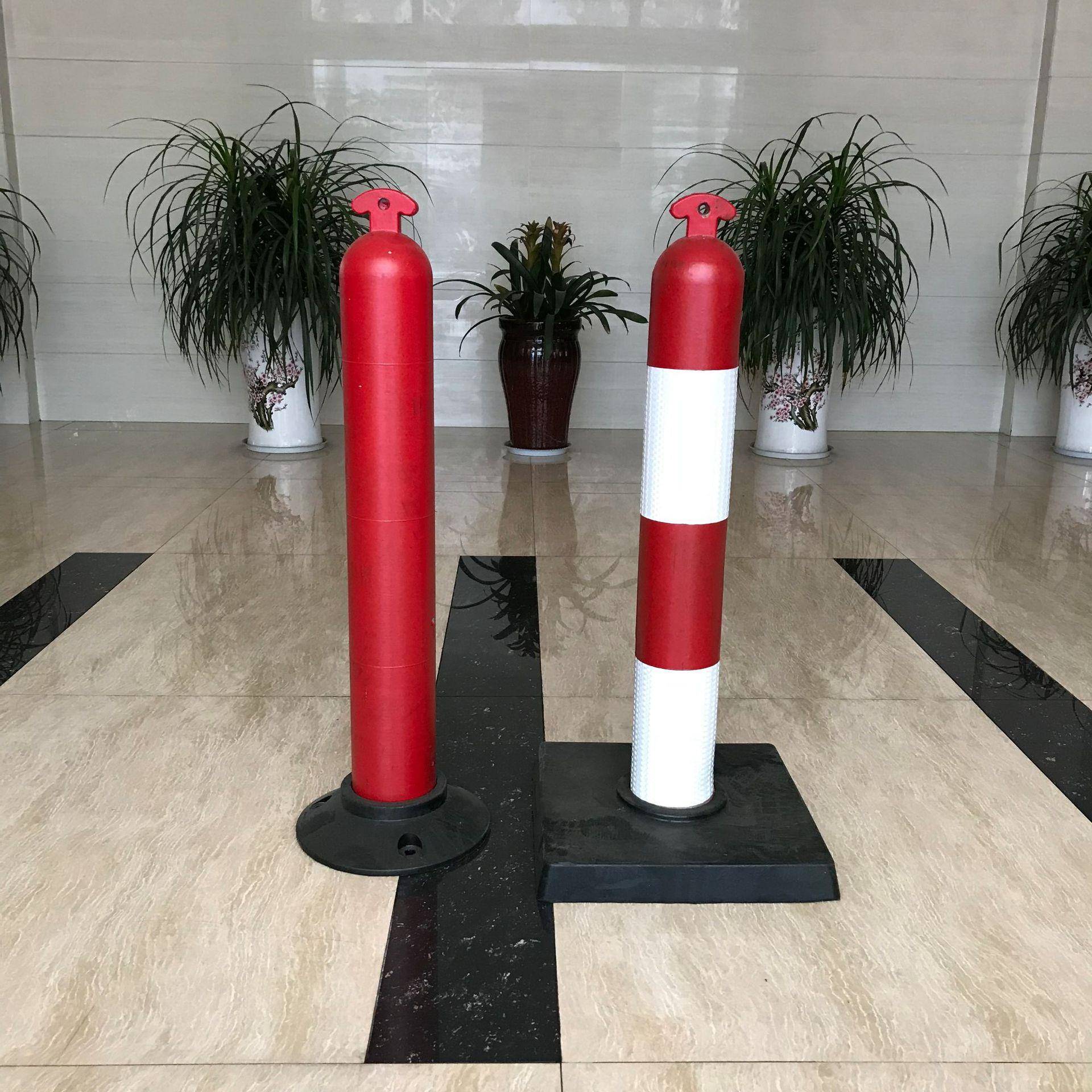 橡胶道口标高速收费站警示柱弹力柱900*120