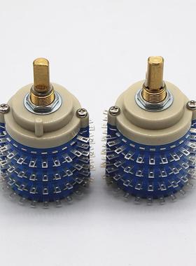 4X24档23档台产密封式旋转波段开关D柄圆柄kxm-2-15双排公共脚