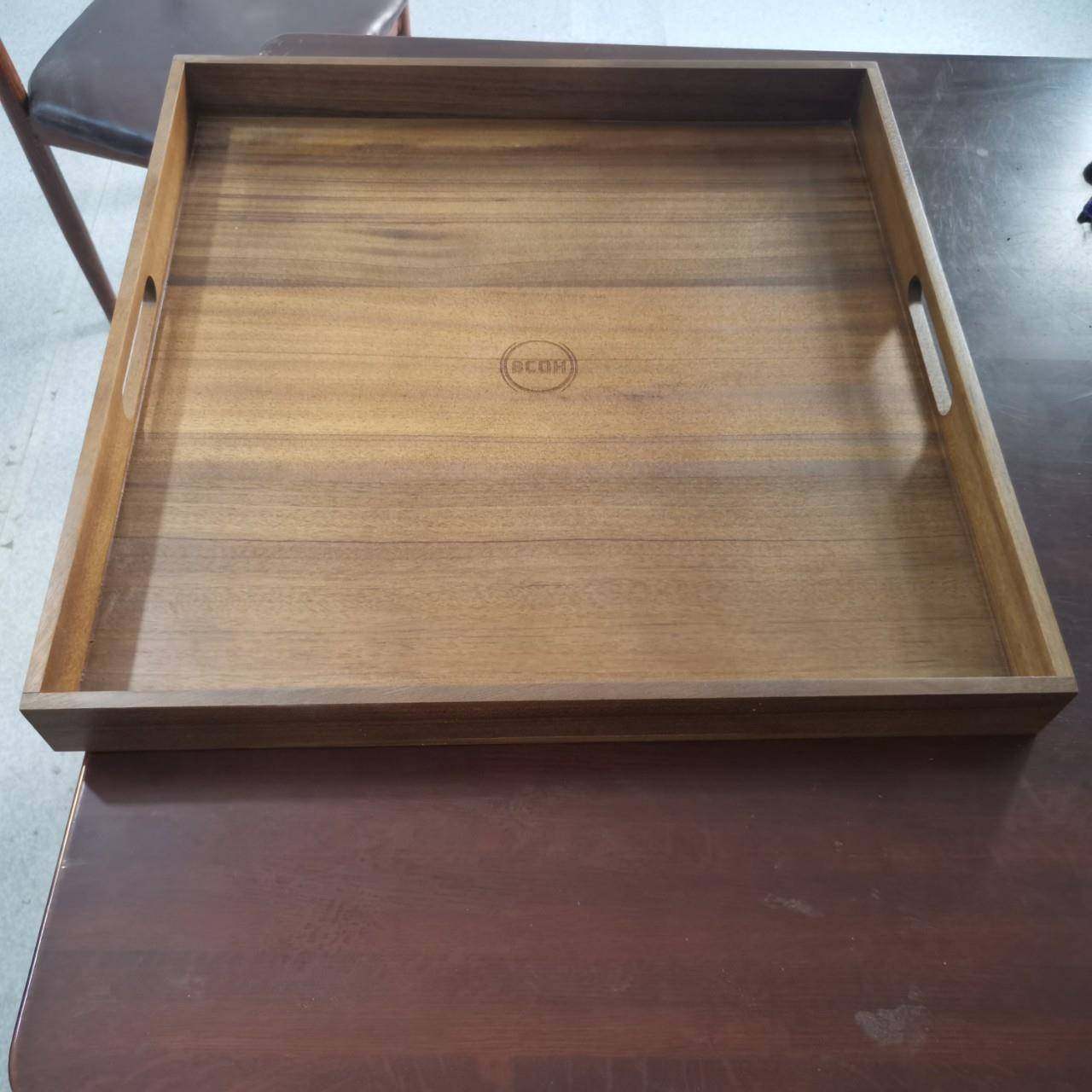 现代简约高端木制托盘茶杯托盘茶具竹茶盘长方形茶盘点心果盘