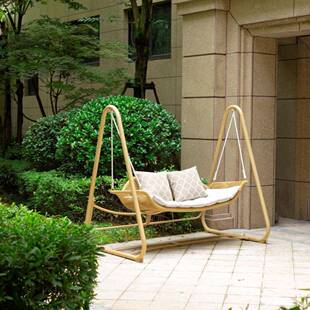 户外秋千吊椅庭院花园阳台摇摆椅子室内室外铁艺荡秋千椅户外吊床