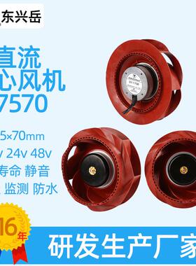 机柜排风离心风机机箱散热顶装风扇直流48v长寿命175×69mm