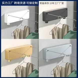 晾衣绳不钢阳台7109晒晒衣服 绳子白色隐形晾晒晾衣服绳拉锈伸被