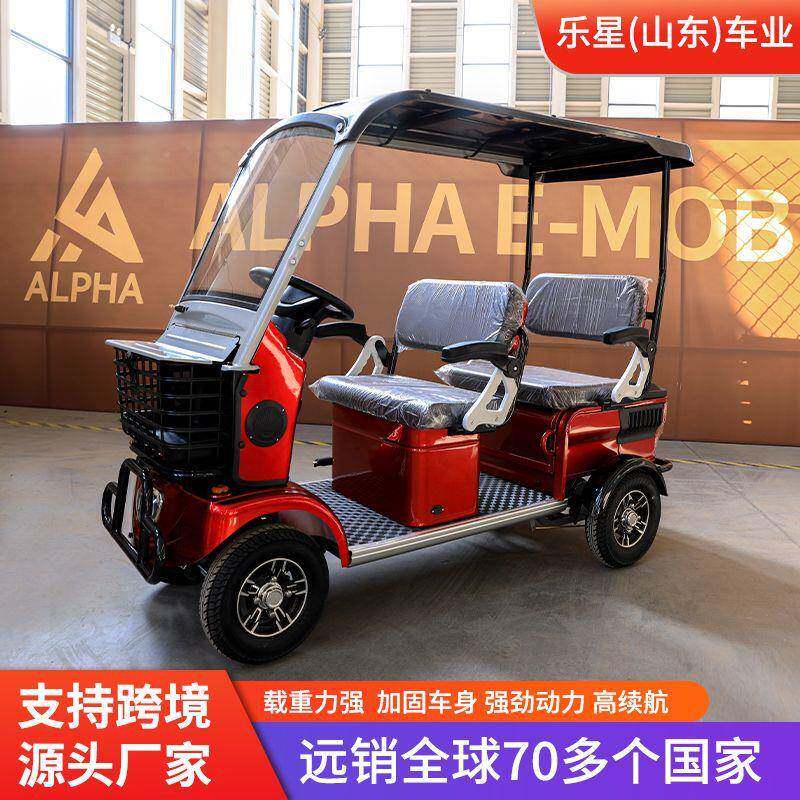 电载休闲四轮车小型家用电动四轮车霸道E900双人动带棚电动代货步