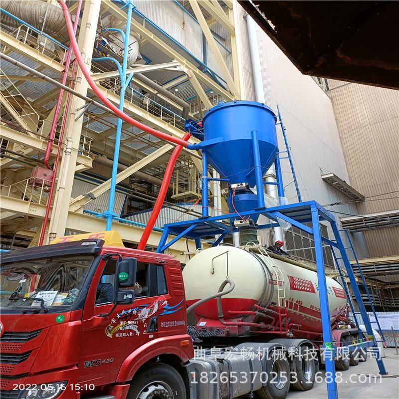 山西电厂粉煤灰装车HC-QL200脉冲除尘100管吸米灰高扬机程负机压