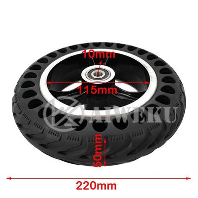 厂开发8寸实胎电动滑板家胎160车心手推车铝轮毂轮匹配200x50蜂窝