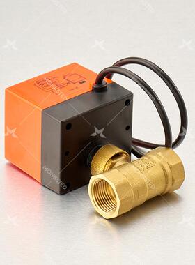 蒙克森德电8动央风二通球阀4NN220V电动球阀中空调937机盘管二通