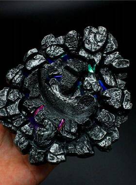 合金展台带闪光灯HT锤子底座雷神之锤地台金属展示台架740克