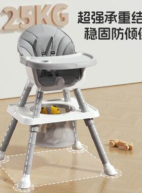 宝宝餐椅可调节吃饭椅家用婴儿椅子多功能拆卸餐桌椅便携儿童饭桌