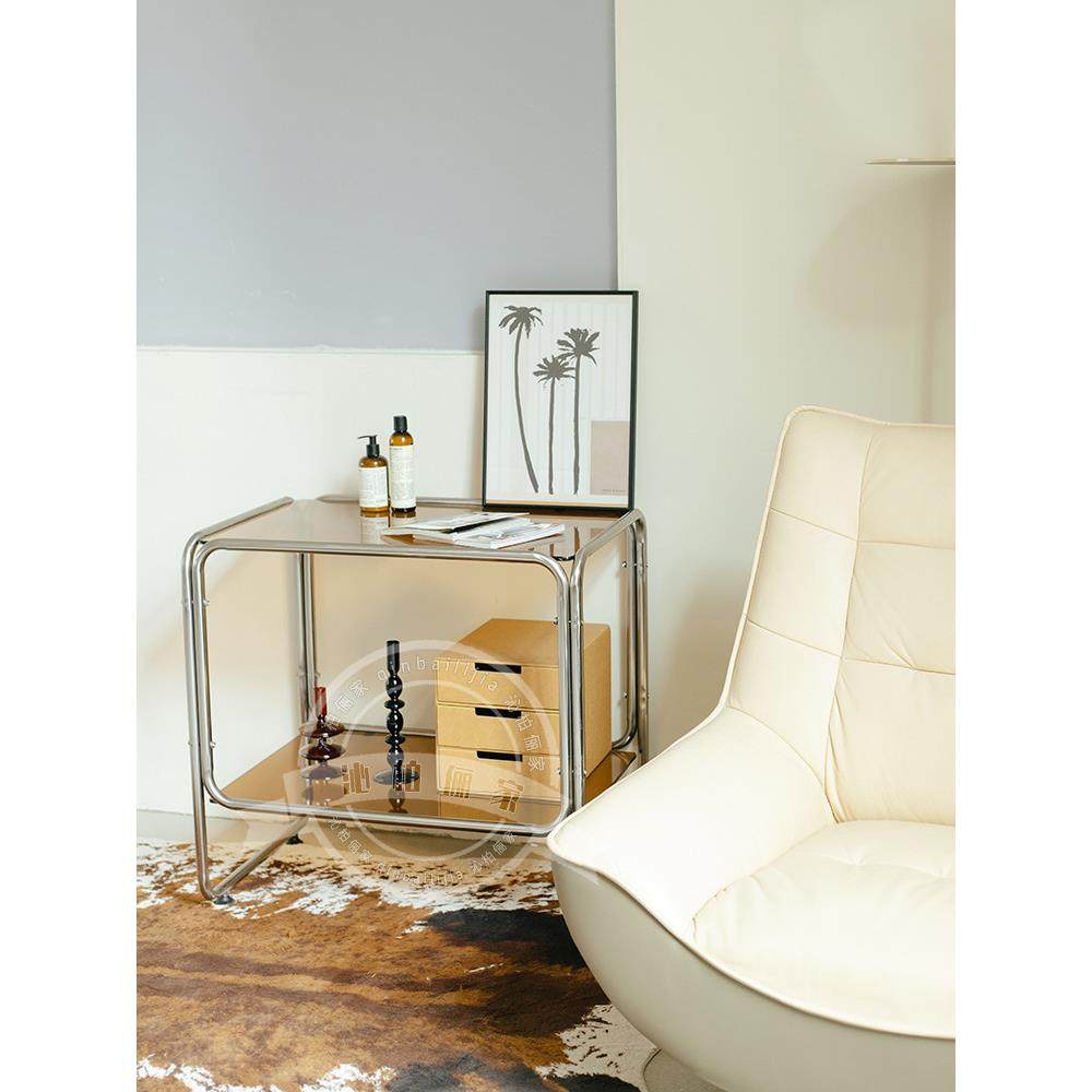 北欧不锈钢中古桌双层移动边几网红小茶几床头柜沙发边桌极简方桌,纺织面料/辅料/配套,纺织机械配件,淘宝优惠券,粉丝福利购,淘宝优惠卷