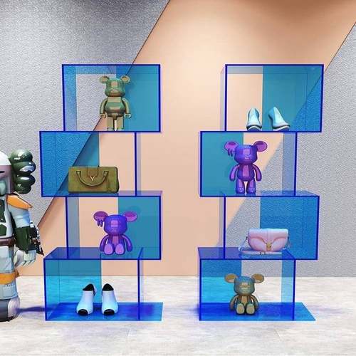 亚Y-306橱力展示架货柜店铺鞋包架陈列窗道具家用多收层书架置物