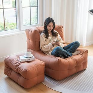 新华款 科技布夫格懒人沙豆发袋BLE室阳台卧榻榻米单人超大号躺椅