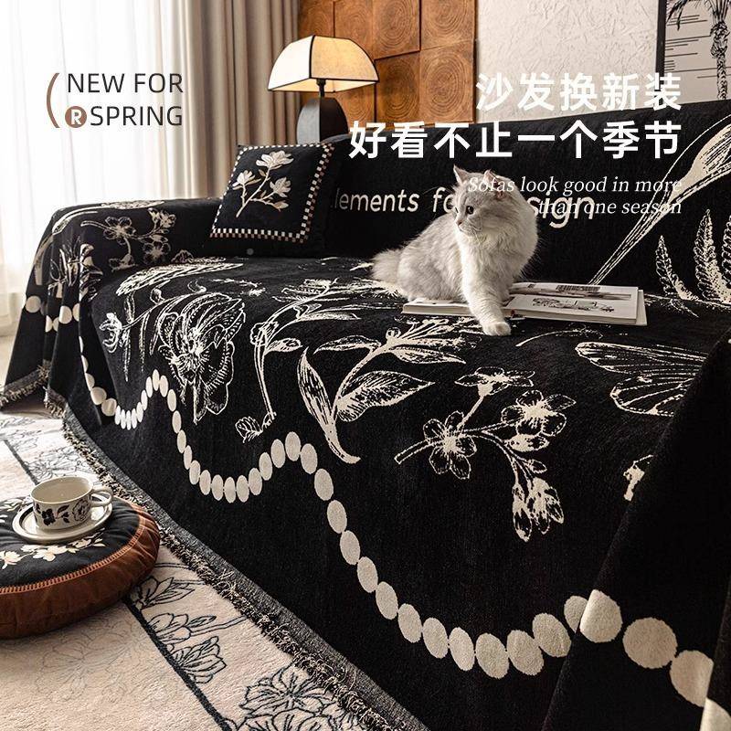 沙盖布YIZ四季通用轻奢高级感防尘沙发毯一整张款全发盖20发25新