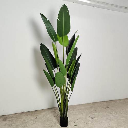 真仿旅人蕉盆植物旅人蕉栽北欧风家居栽盆盆景盆摄影橱窗摆件仿真