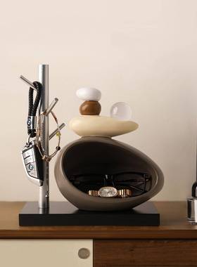 贝汉转美时来运户钥匙收纳入玄石来运转关摆件客厅家居装饰搬家乔