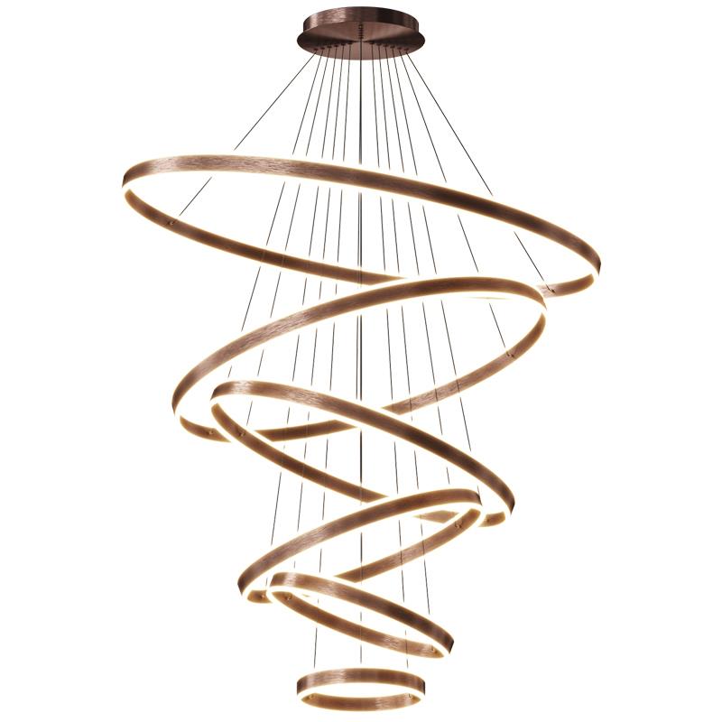 复式楼别墅挑9空大吊灯现代051轻奢tlof公寓跃层楼厅8585中楼梯长