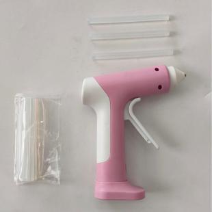 厂家快速出胶7m胶手棒制作饰工品m配件20W无线粉白色锂电热熔胶枪