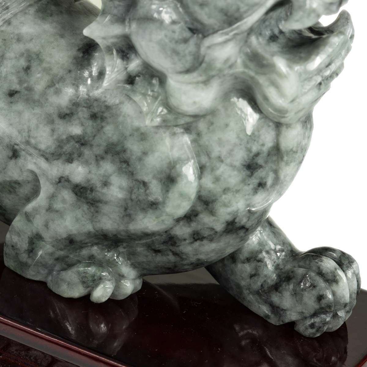 翡翠玉貔貅摆件 特大雕刻玉摆件 品位财富平安摆饰天然a货buy