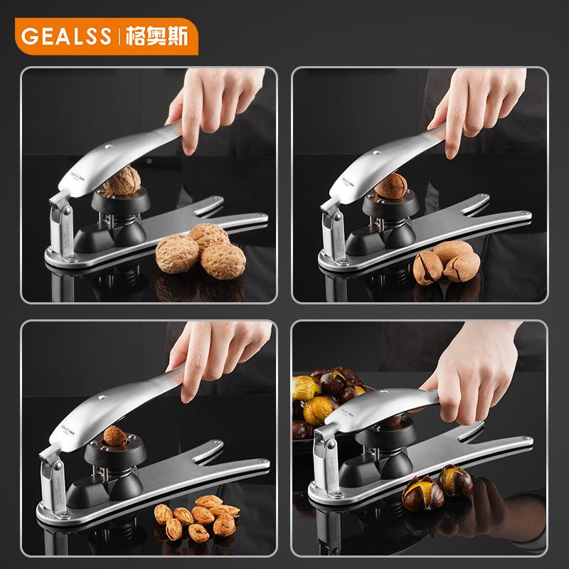 GS-K0023工厂栗器子开口304不锈板钢剥栗口开器多功能栗子夹十字