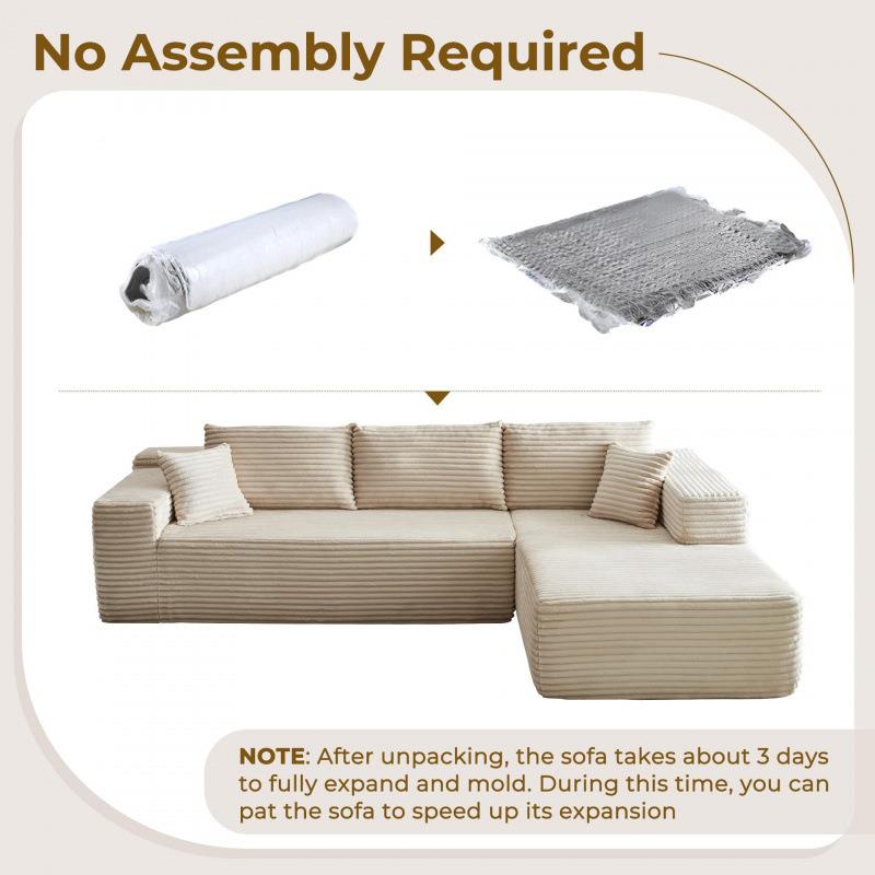 缩贵妃沙VKU发极模块家用免安装客厅合组简云布艺压沙发