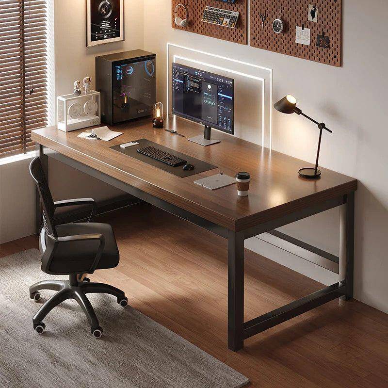 现代简约风格电脑桌|学生用学习桌|专业办公台|长方桌台|整板家具