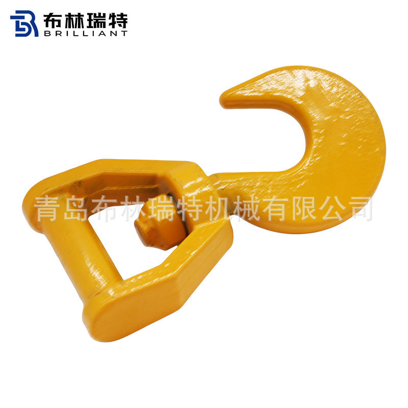 滚装船子环眼挂钩货钩万向旋转吊钩羊角钩行车吊车起重吊具吊索具