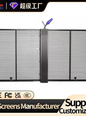 室内LED透明屏商场墙面全彩高清led显示屏楼体透明广告播放屏幕