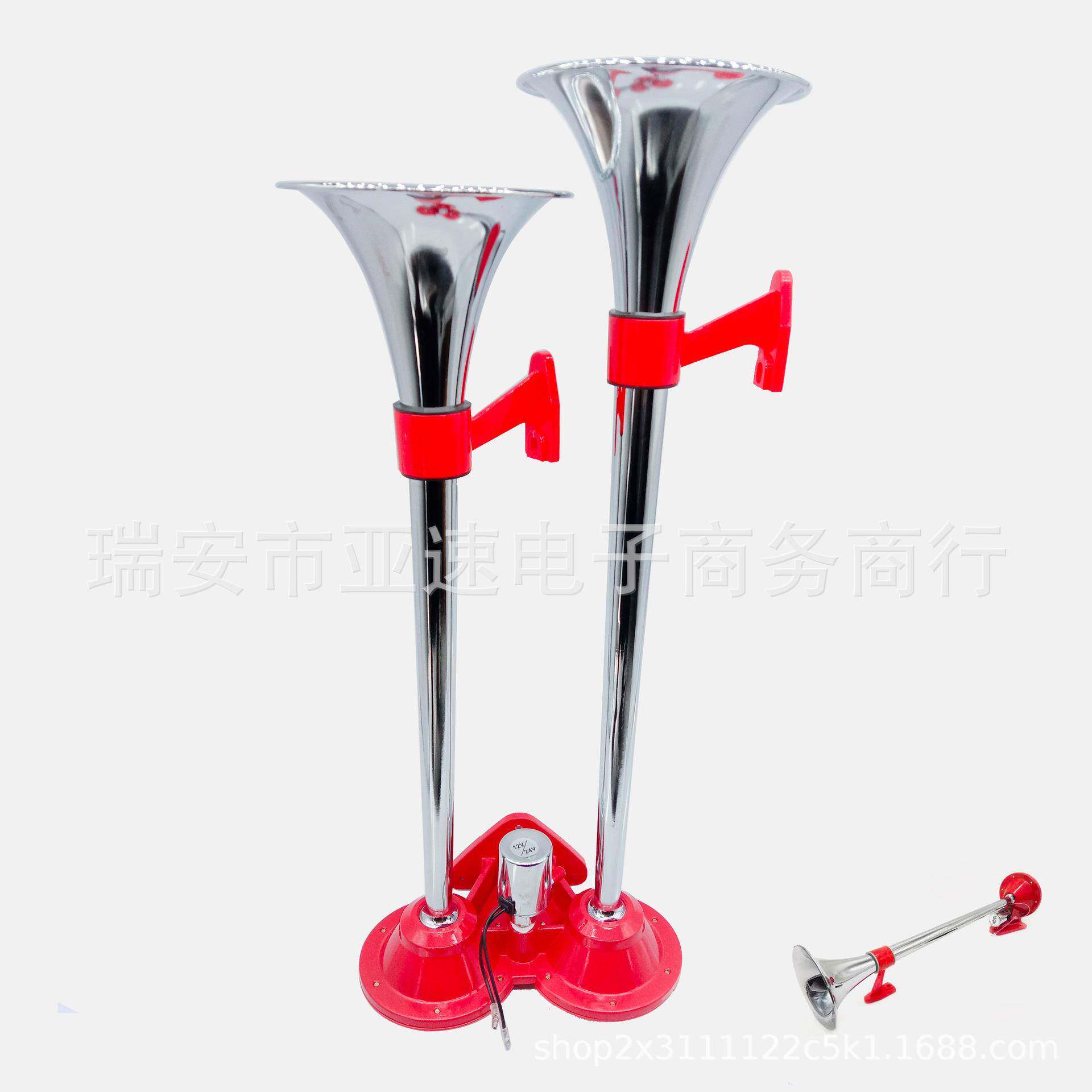 2管卡车喇叭气喇叭truckhorn汽笛超响大车火车轮船喇叭直销