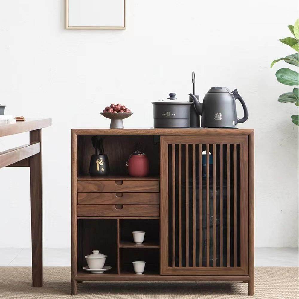 新中式茶水柜全实木黑胡桃木茶水台下置水桶茶室茶边柜极简烧水柜,纺织面料/辅料/配套,纺织机械配件,淘宝优惠券,粉丝福利购,淘宝优惠卷