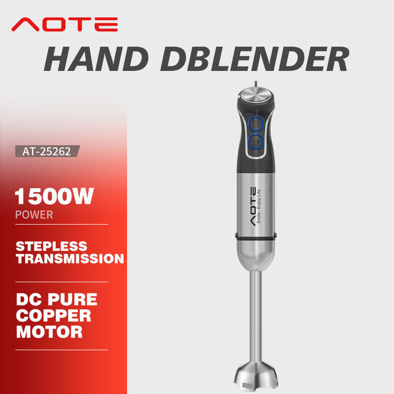 AOTE欧规跨境便携家用厨房搅拌器手持式电动不锈钢料理棒搅拌机