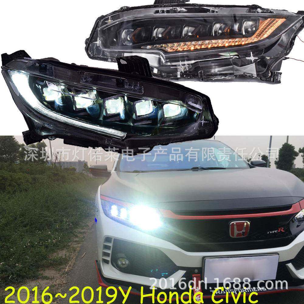 全LED2016~2018思域大灯思域前大灯日行灯Civicheadlight