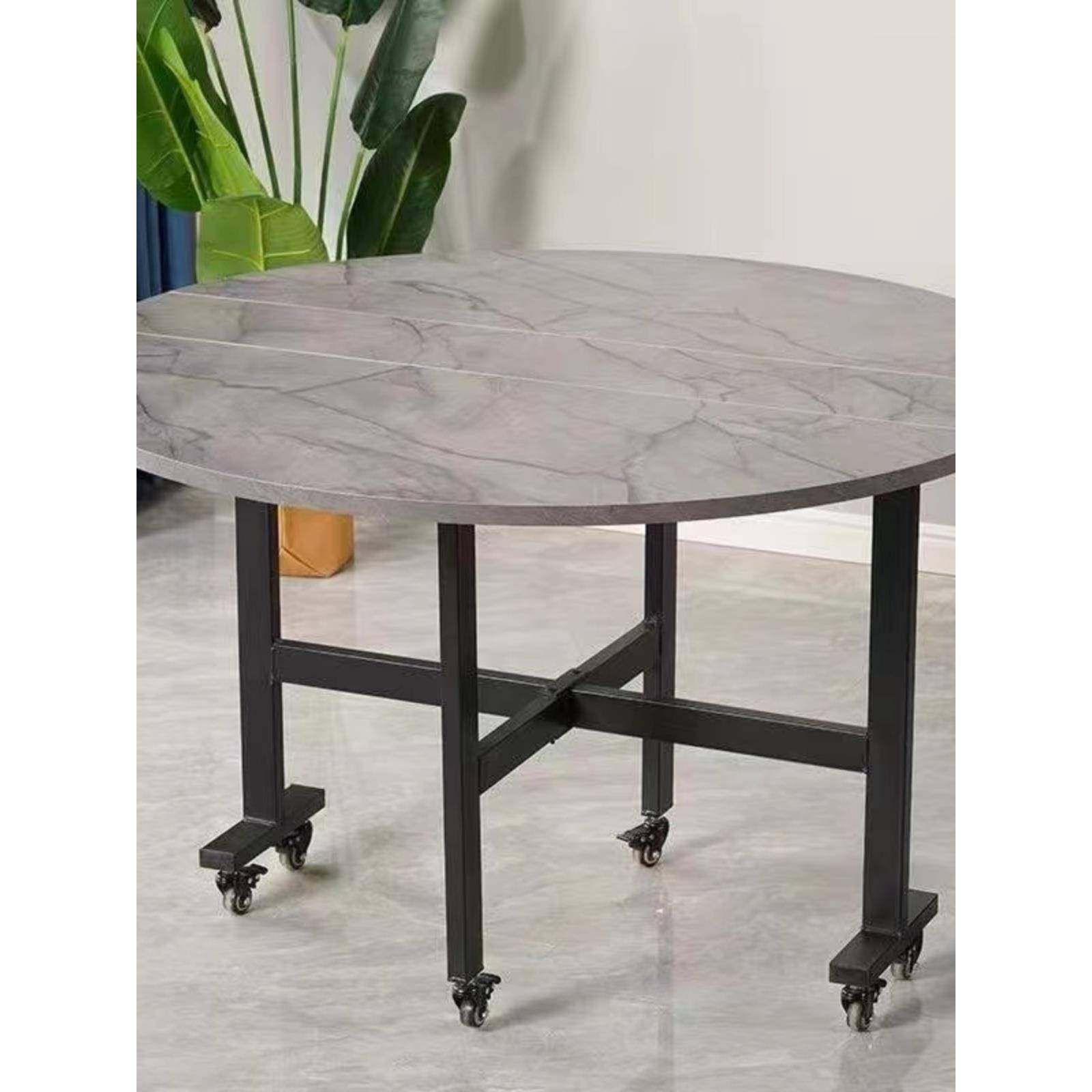 A10L大圆桌家用餐厅餐桌可移动吃饭桌子小户型密度桌面三折叠桌家,机械设备,其他机械设备,淘宝优惠券,粉丝福利购,淘宝优惠卷