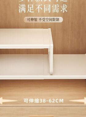 衣柜分层隔板纳神器柜橱柜内收伸缩子置物分架衣橱碳钢隔F98TH5M6