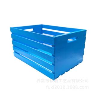 油漆工制收纳置物框超市展示架装饰列木松木框框陈箱整木理筐喷加