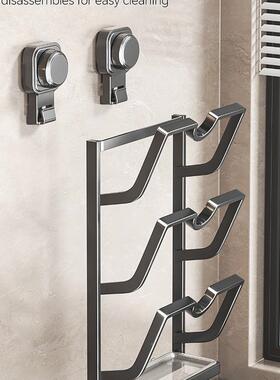 吸盘锅架壁板挂免打孔厨房置物用F99M6JS9架多盖功能家收纳菜板放