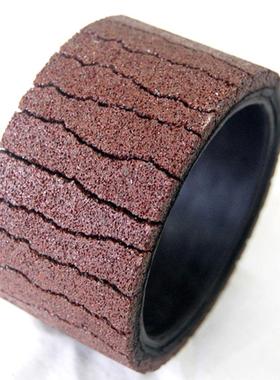 粗磨拉丝基铁板软打抛光轮除锈光除氧化GOV皮磨砂光轮抛光轮磨轮