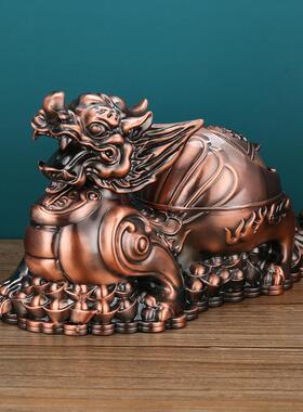 欧灰式招轻财貔26186貅烟办缸创意奢带盖防飞灰复古公家居客厅烟