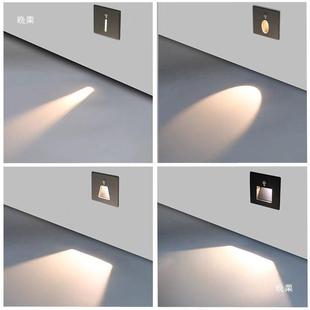 磁86型嵌入式光控感应灯地脚灯廊梯台阶方走形地脚灯踏步墙角楼吸