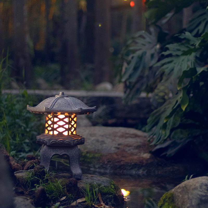 园林景观灯户外灯防公园创意灯柱石头树脂庭院灯小香炉灯水中式仿,家装灯饰光源,草坪灯,淘宝优惠券,粉丝福利购,淘宝优惠卷