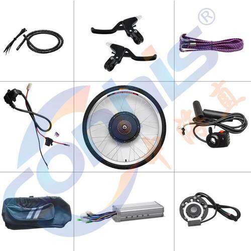 48v150电0w电动改装套件前后电助力改装车自轮481500行车改装动车