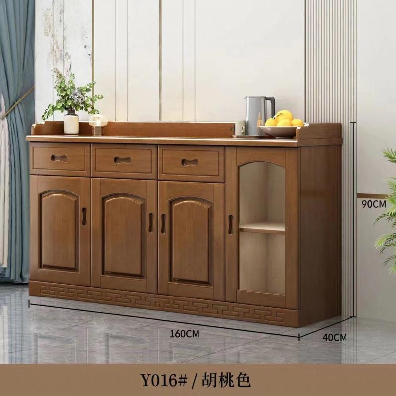 式LDY012实木餐边柜中用茶水柜餐物厅碗柜矮酒柜多功能收纳柜客厅