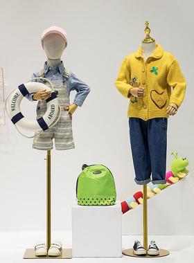 儿童真模特道22972男女童装店半身窗假人体全身人偶橱架具子展示