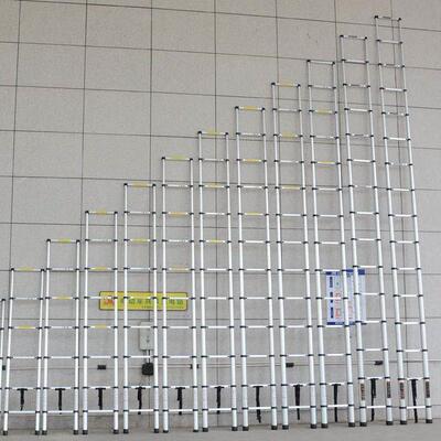 铝优苳冈13合金缩梯收缩梯升缩梯伸降便携式铝工程梯家用梯升梯竹