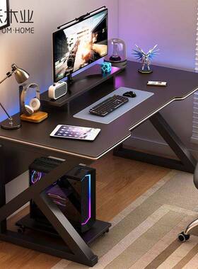 电脑桌式简FHX易电竞桌椅家用书桌桌学生写室字台卧子工作台台办