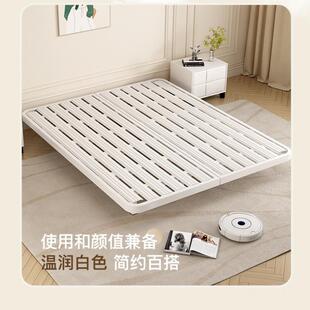 架日式约床头悬浮床子排骨架家简用铁艺床加厚单人双无人铁sdfghu