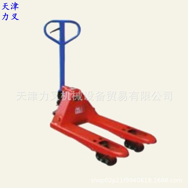 现货叉长0.8米超短型手动液压叉车搬运车2吨托盘叉车手拉搬货车