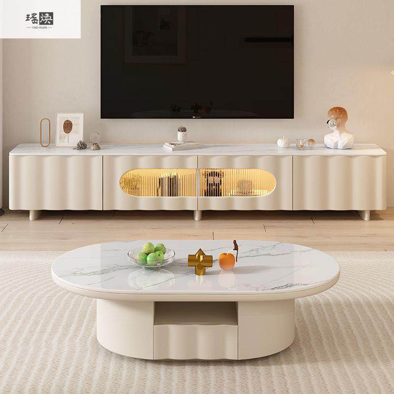 奶油风客厅岩板茶几小户型家用现代轻奢高级感电视柜组合2025新款,鲜花速递/花卉仿真/绿植园艺,割草机/草坪机,淘宝优惠券,粉丝福利购,淘宝优惠卷