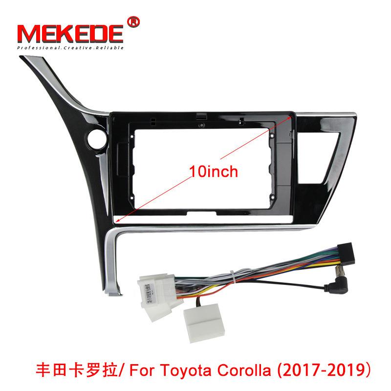 车载安卓大屏导航一体机套框/线材，适用于丰田17款卡罗拉