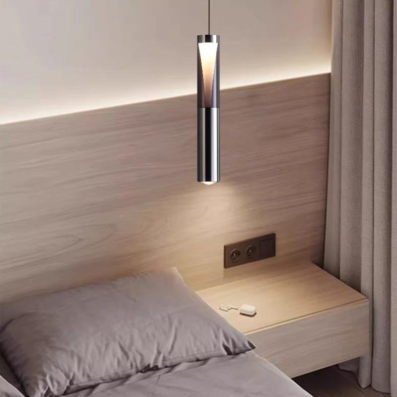 卧室吊灯灯极简主卧床头吊代简约网红计轻奢风823北现欧设升降吊