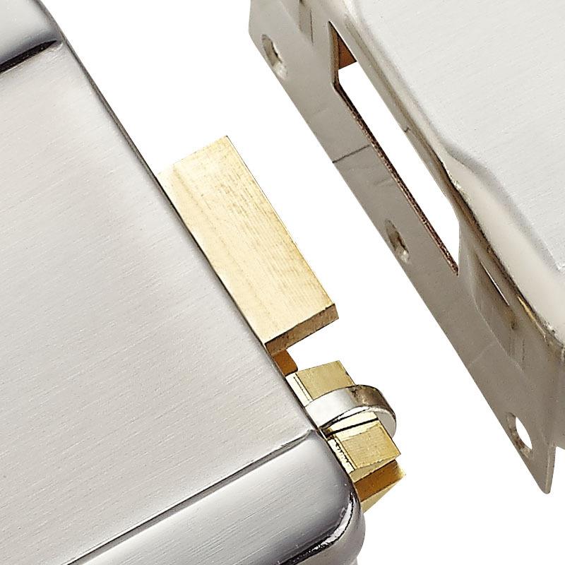 DK-L1单头镀镍控锁双头电丝控锁按钮式开508拉防电盗门锁防火门锁