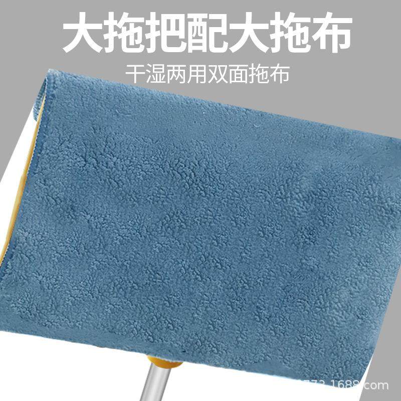 平夹拖把家用板一拖净懒式人布墩布拖加厚抹布夹固木地板872拖地